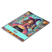 Carnet Nom personnalisé Jote Whimsical Witch Halloween Tr (Côté gauche)