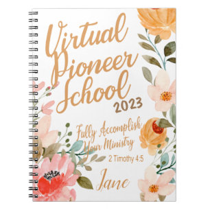 Carnet Nom Personnalisé JW Pioneer Service School 2023