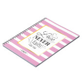 Carnet Nom personnalisé, l'amour n'échoue jamais (Côté gauche)