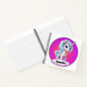 Carnet Nom personnalisé Licorne (Intérieur)