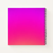 Carnet Nom personnalisé Licorne (Dos)