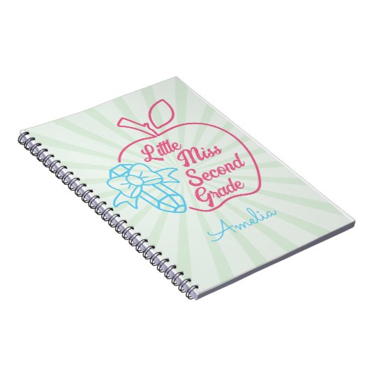 Carnet Nom personnalisé Little Miss Deuxième Classe (Côté Droit)