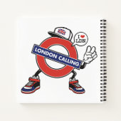 Carnet Nom personnalisé London Calling (Dos)
