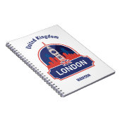 Carnet Nom personnalisé Londres (Côté Droit)