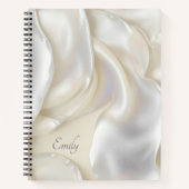 Carnet Nom personnalisé Mère unique de Pearl Texture (Devant)