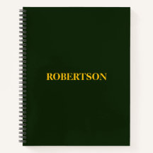 Nom personnalisé minimaliste vert