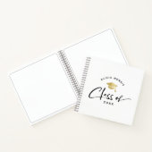 Carnet Nom personnalisé moderne Graduation Script tendanc (Intérieur)