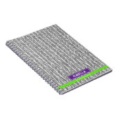 Carnet Nom personnalisé moderne | Voyage personnalisé (Côté Droit)