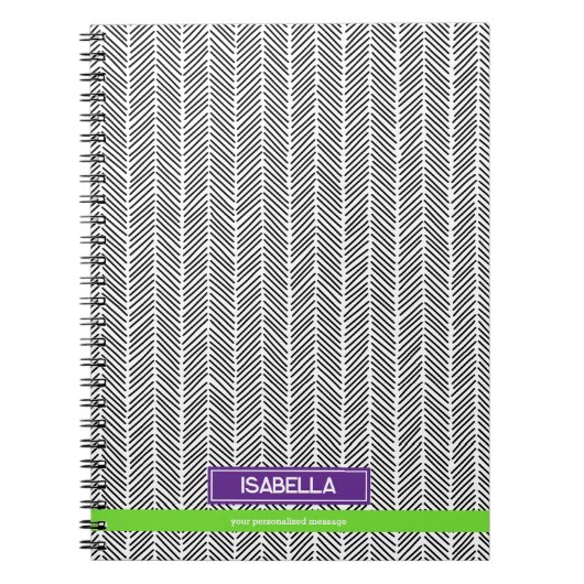 Carnet Nom personnalisé moderne | Voyage personnalisé (Devant)