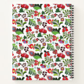 Carnet Nom personnalisé Monogram Kalocsa Matyo Motif tend (Dos)