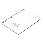 Carnet Nom personnalisé Monogramme (Côté gauche)