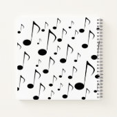 Carnet Nom personnalisé + Nombreux bloc-notes musicaux Mo (Dos)