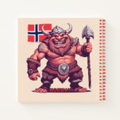 Carnet Nom personnalisé Norwegian Troll (Dos)