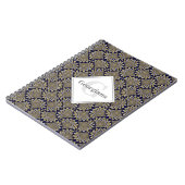 Carnet Nom Personnalisé Nous Vous Regardons Marine & Gold (Côté gauche)