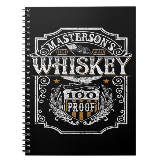 Carnet NOM personnalisé Old West Whiskey Brewery Bar (Devant)