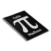 Carnet Nom personnalisé Pi / Cutie Pie (Côté Droit)