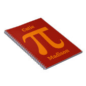 Carnet Nom personnalisé Pi / Cutie Pie (Côté Droit)