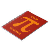 Carnet Nom personnalisé Pi / Cutie Pie (Côté gauche)