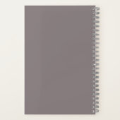 Carnet Nom personnalisé Plante Poted Monstera Script (Verso)