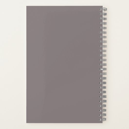 Carnet Nom personnalisé Plante Poted Monstera Script (Verso)