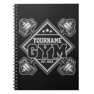 Carnet Nom personnalisé Poids Accueil Crossfit Gym