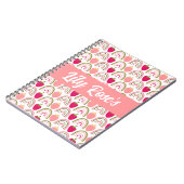 Carnet Nom personnalisé Rainbow motif kids (Côté gauche)