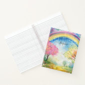 Carnet Nom personnalisé Rainbow Sunshine and Rain (Intérieur)