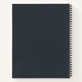 Carnet Nom personnalisé Recette de script élégant moderne (Dos)