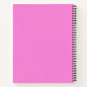 Carnet Nom personnalisé Retro Danseur Danse Rose Vert (Dos)