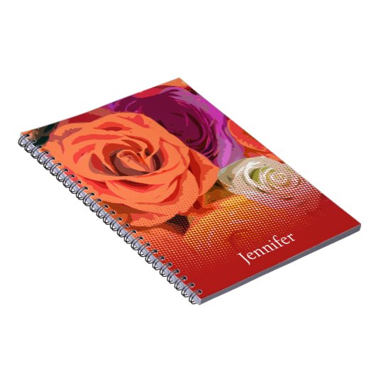 Carnet Nom personnalisé rose (Côté Droit)