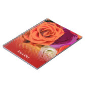 Carnet Nom personnalisé rose (Côté gauche)