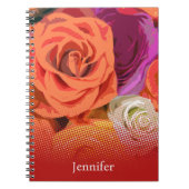 Carnet Nom personnalisé rose (Devant)