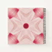 Carnet Nom Personnalisé Rose Moderne Floral Chic Joli Fil (Dos)