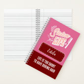 Carnet Nom personnalisé Salon cadeau de vie pour cheveux  (À l'intérieur)