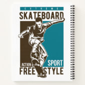 Carnet Nom personnalisé Skate (Dos)