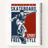 Carnet Nom personnalisé Skate (Dos)