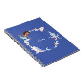 Carnet Nom personnalisé sous la mer (Côté Droit)