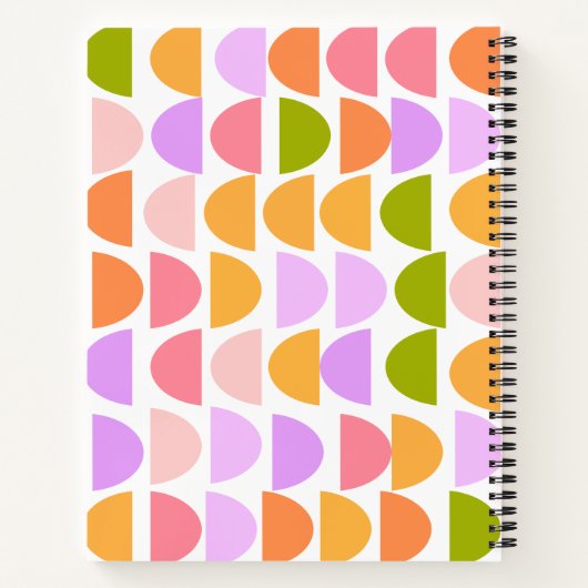 Carnet Nom personnalisé Spring Pastel Notes d'écriture (Dos)