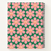 Carnet Nom personnalisé Super Floral Peace School (Dos)