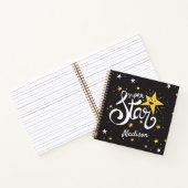 Carnet Nom personnalisé Superstar (Intérieur)