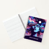 Carnet Nom Personnalisé Whimsical Cosmic Cheveux Dreamy S (Intérieur)