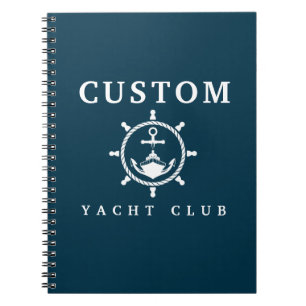 Carnet Nom personnalisé Yacht Carnet, Yacht Guest Log