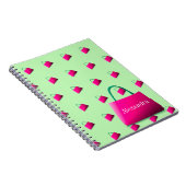 Carnet Nom personnel Modern Green (Côté Droit)