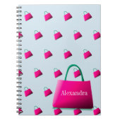 Carnet Nom personnel Modern Pastel Blue (Devant)