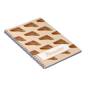 Carnet Nom Personnel Modern Pastel Orange Fairy Pain. (Côté Droit)