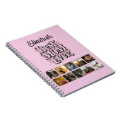 Carnet Nom Photo Collage Meilleure Maman Jamais Retro Typ (Côté Droit)