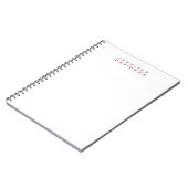 Carnet Nom Professionnel Moderne Élégant (Côté gauche)