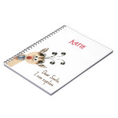 Carnet Nom, Renard Quenté Ping Jour de Fête Planificateur (Côté gauche)