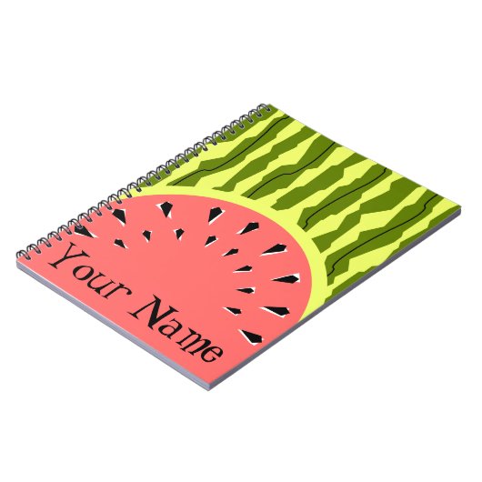 Carnet Nom rose de la pastèque (Côté gauche)