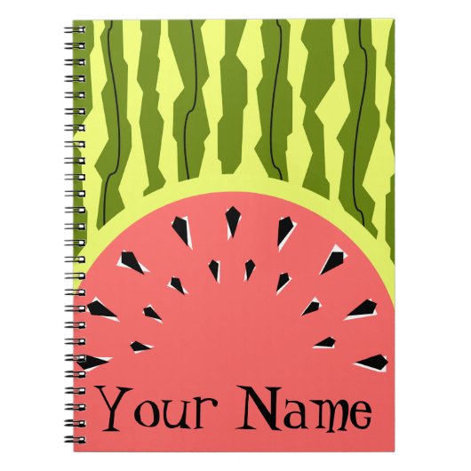 Carnet Nom rose de la pastèque (Devant)